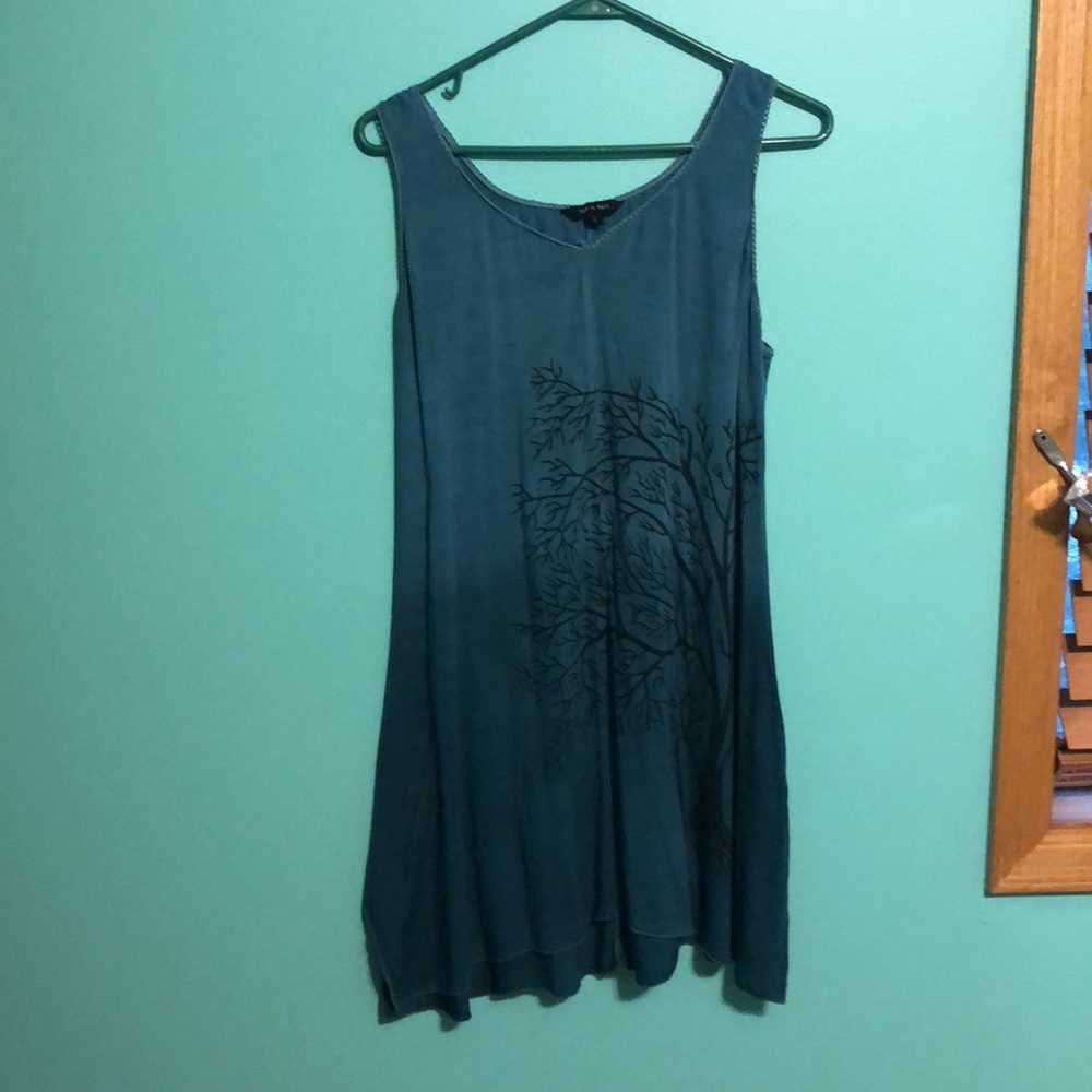 Navy blue sleeveless top